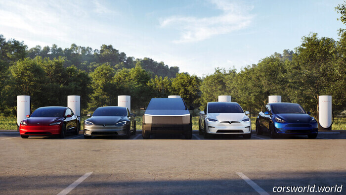 Cientos De Vehículos Eléctricos Tesla Se Amontonan En Estacionamientos Canadienses Después De Una Sospechosa Fiebre De Ventas | Carscoops
